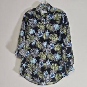 Seaplane Top Womens Medium Multicolor Beach 100% Cotton Made in USA Coastal M
